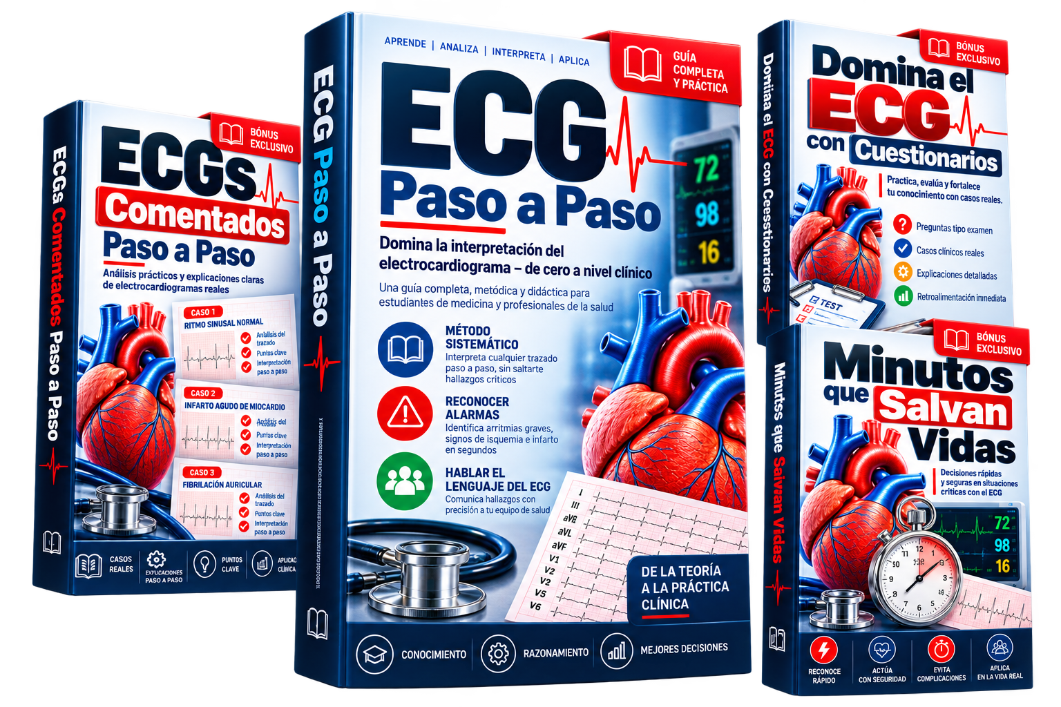 ECG Paso a Paso + Bonos incluidos